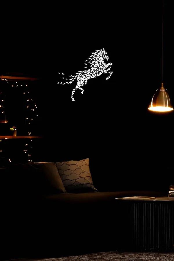 Geometric Horse Wall Decor with Reflective Finish