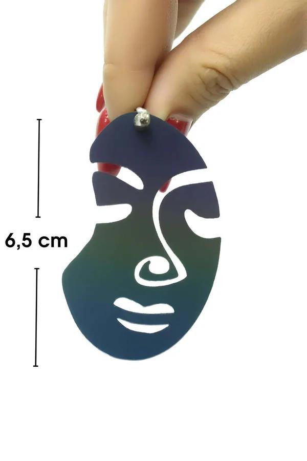 Abstract Face Statement Earrings