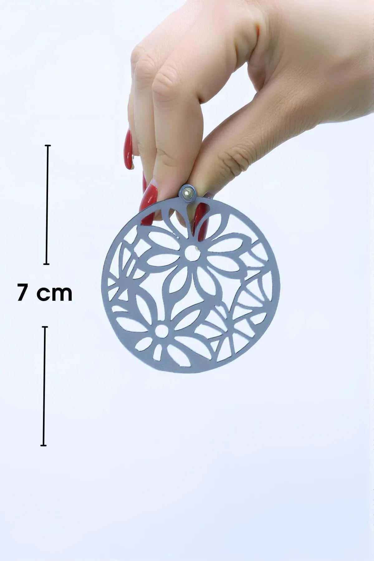 Reflective Laser-Cut Flower Earrings