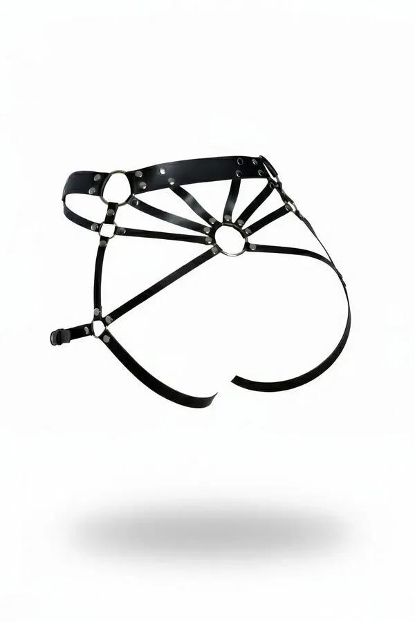 Body Harness Thong with Hip Rings