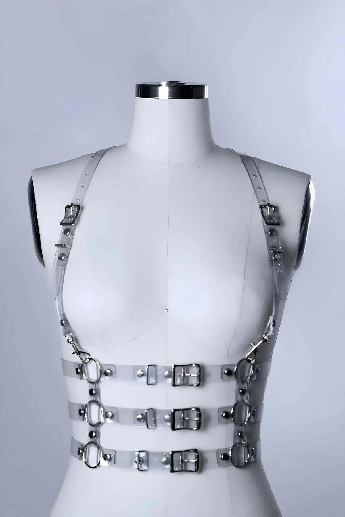 Transparent Body Harness with O-Ring Details