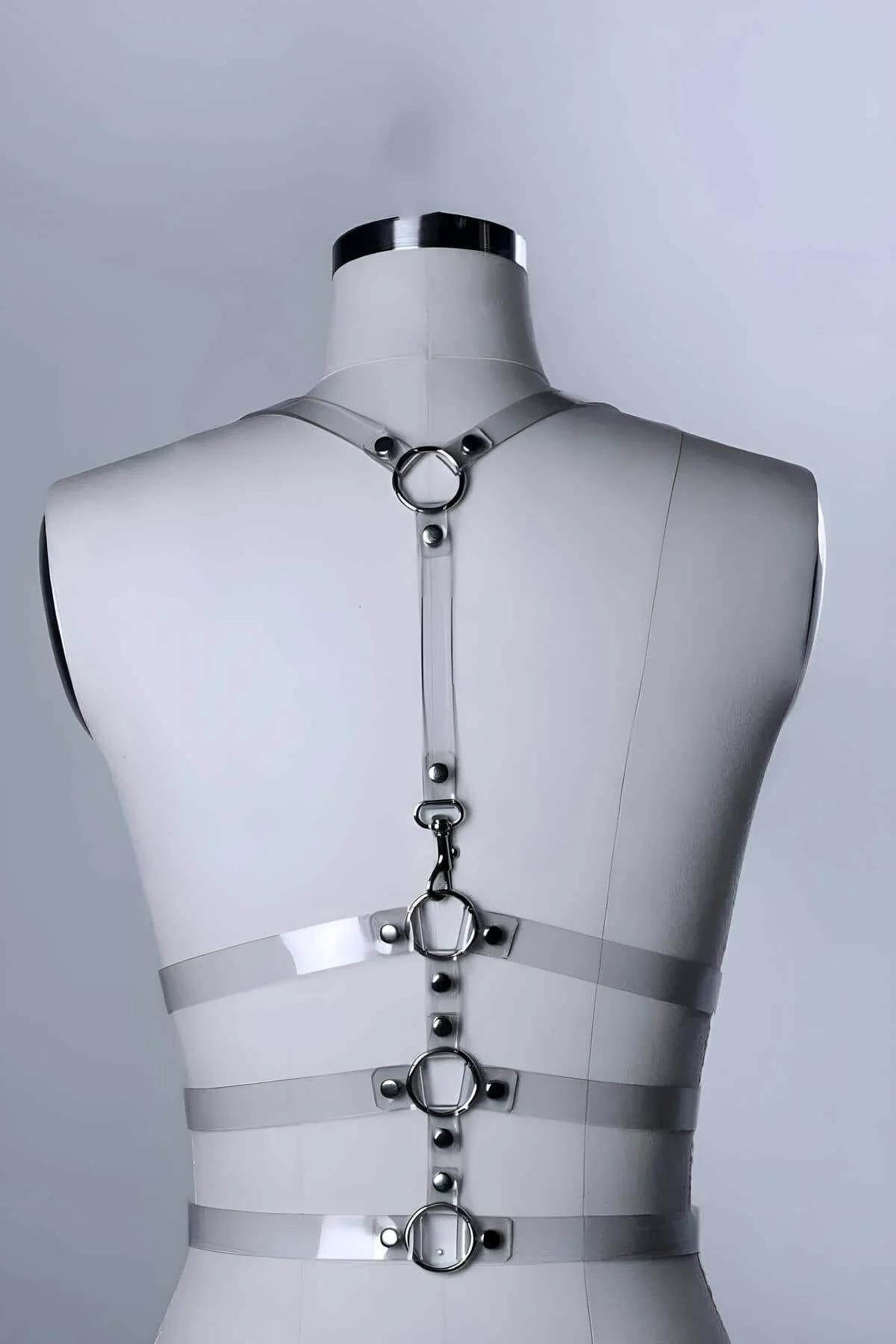 Transparent Body Harness with O-Ring Details