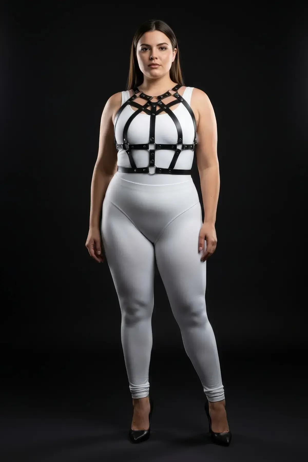 Strappy Body Harness with Stud Detail