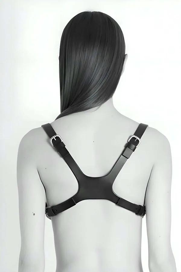 Skull Faux Leather Body Harness