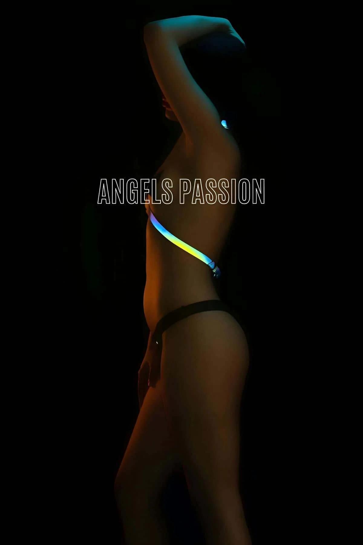 Iridescent Reflective Body Harness with O-Ring Closure