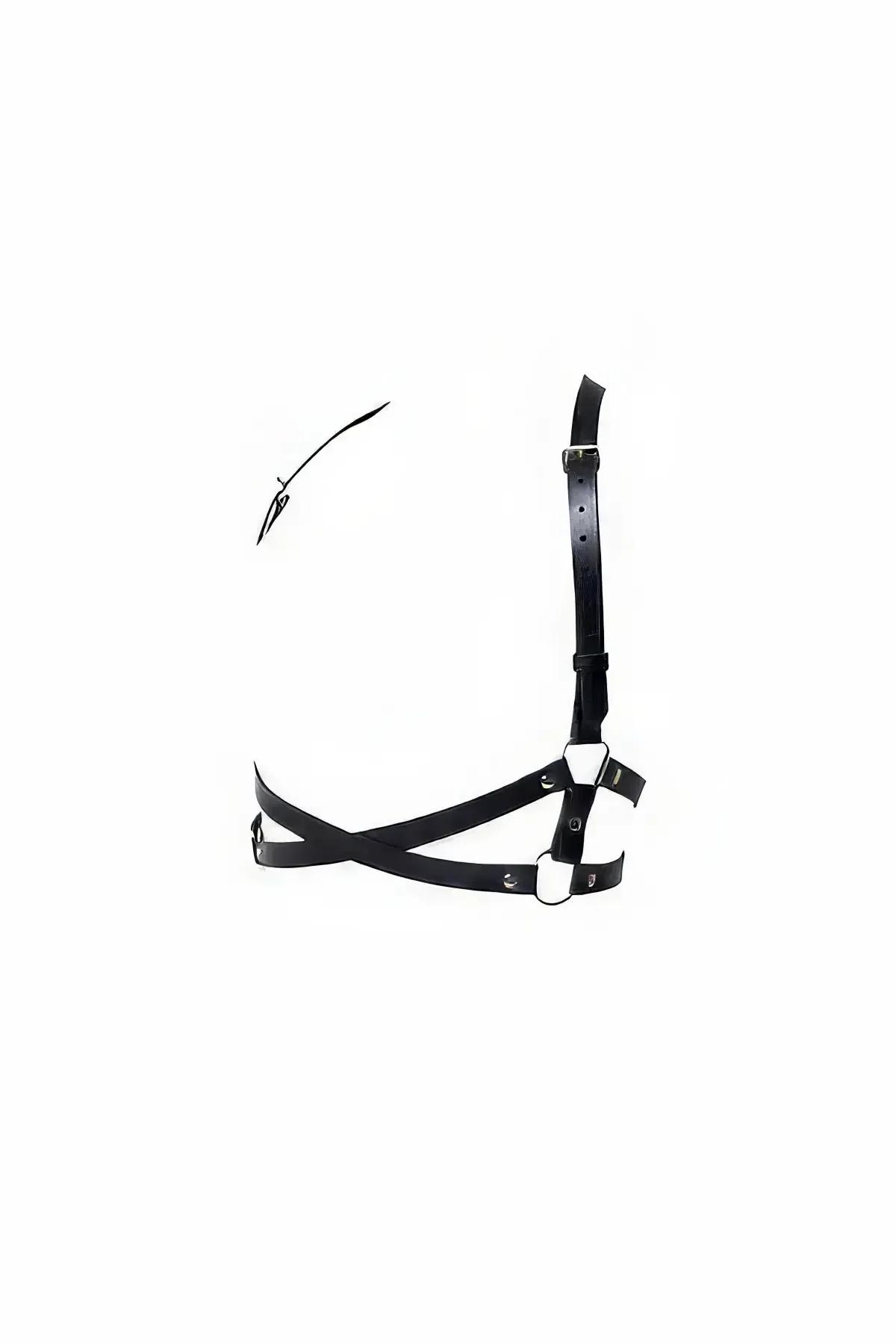 Underbust Harness Bra with Asymmetric Shoulder Strap