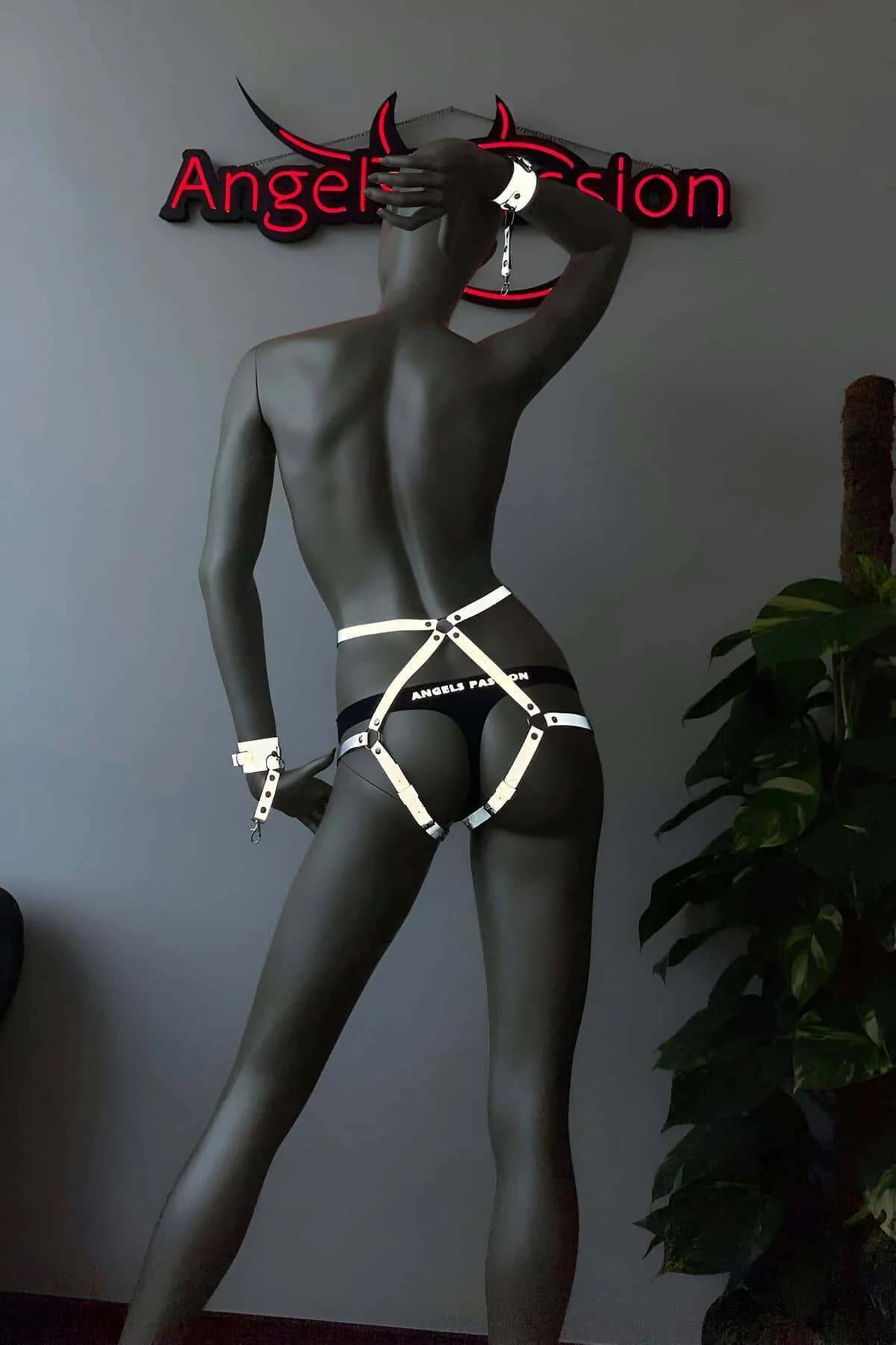 White Reflective Full Body Harness