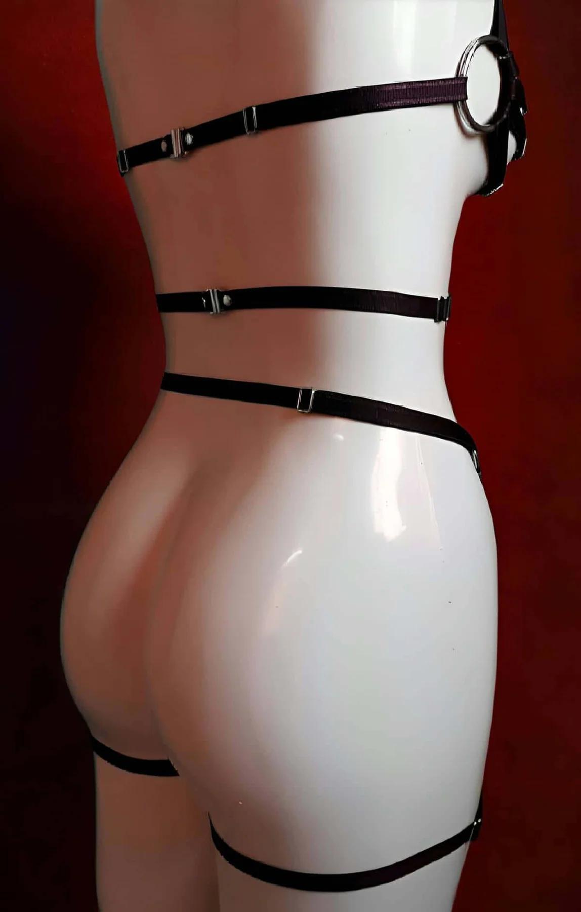 Full Body Harness with O-Ring Accents