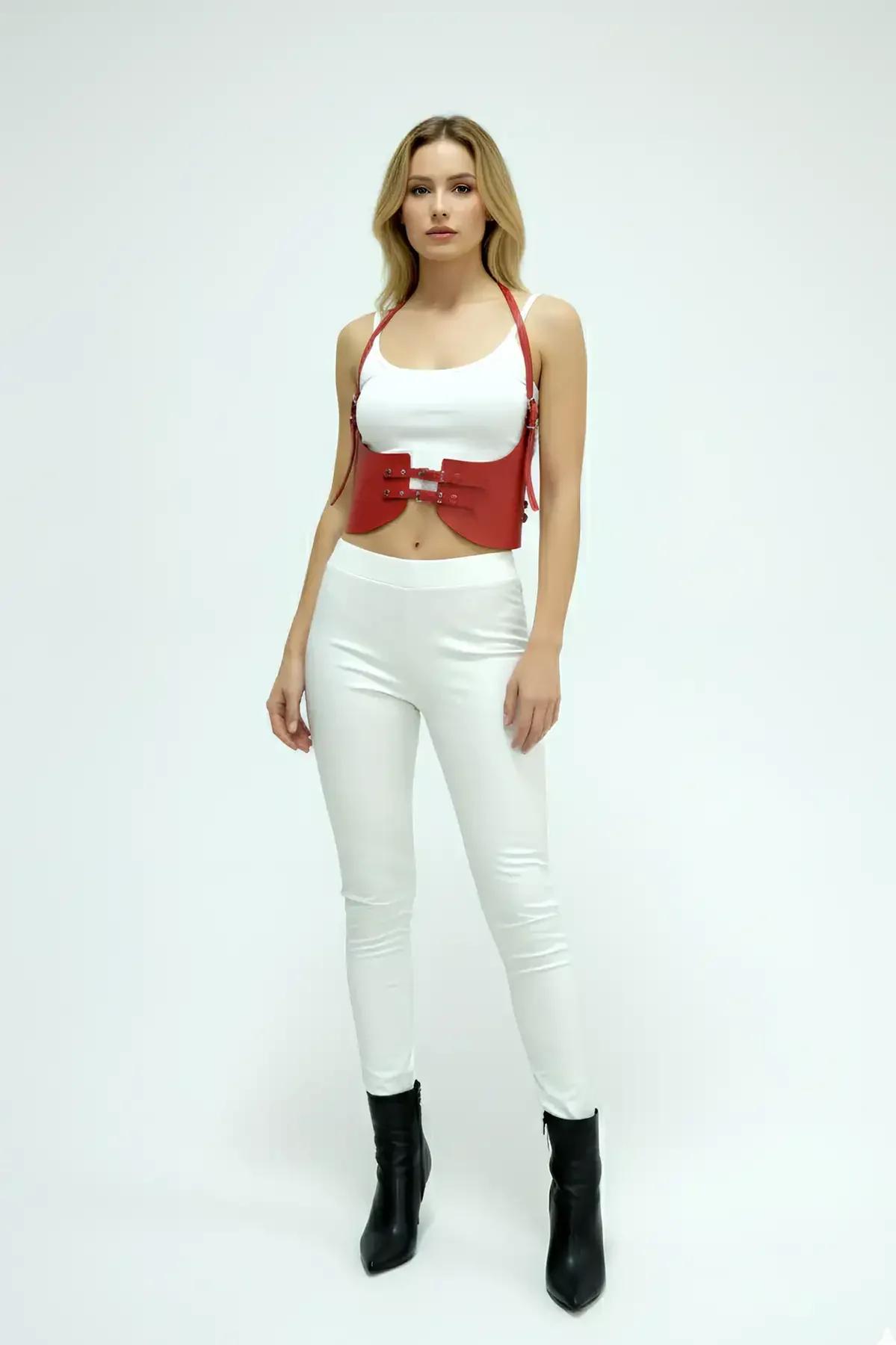 Underbust Cinch Harness with Double Buckle Detail