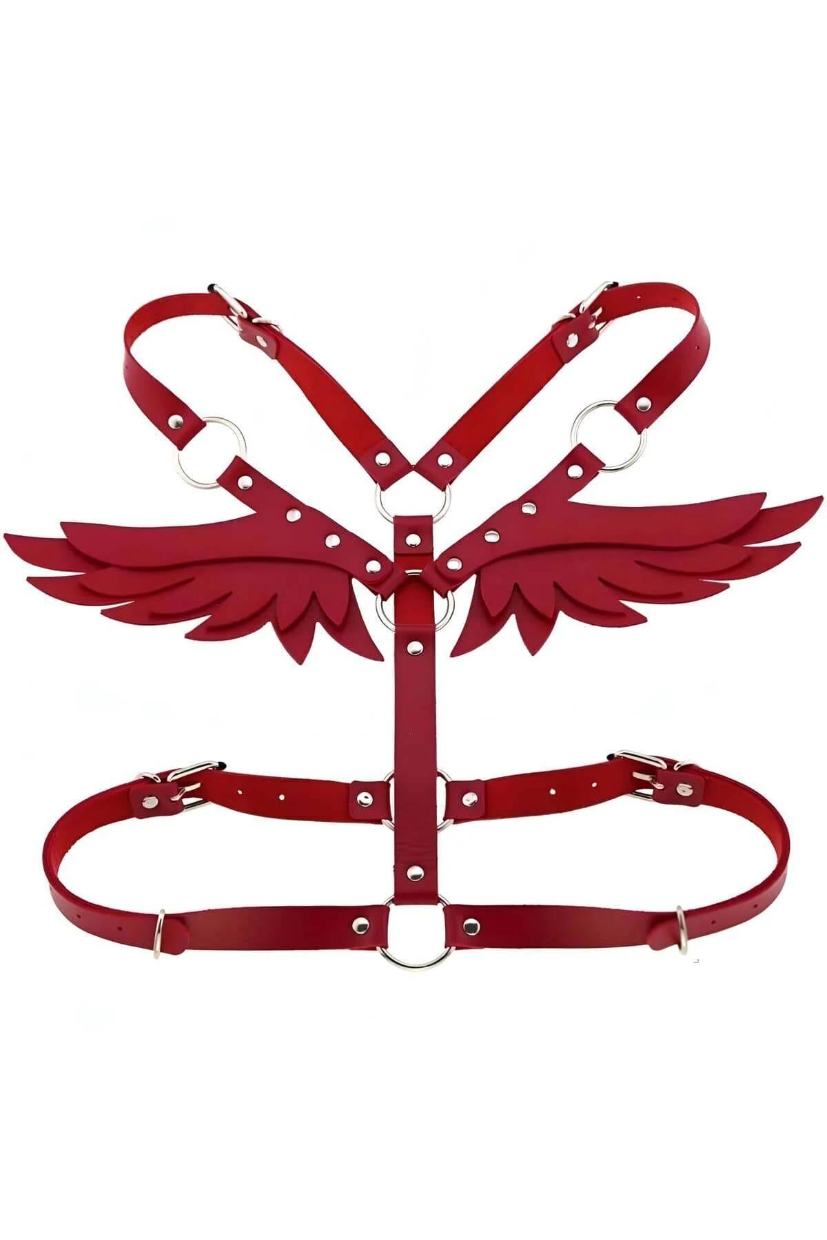 Angel Wing Body Harness with O-Ring Accents