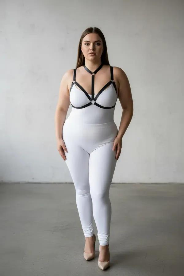 Strappy O-Ring Faux Leather Body Harness