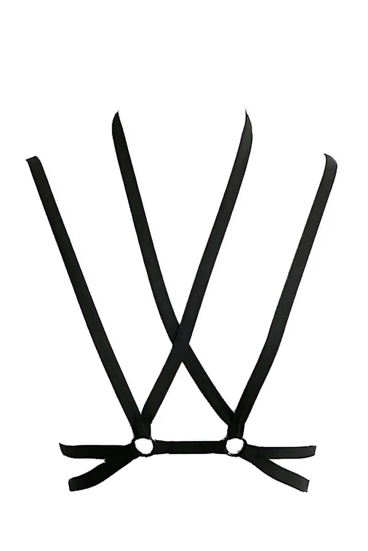 Strappy Chest Harness with Minimalist O-Ring