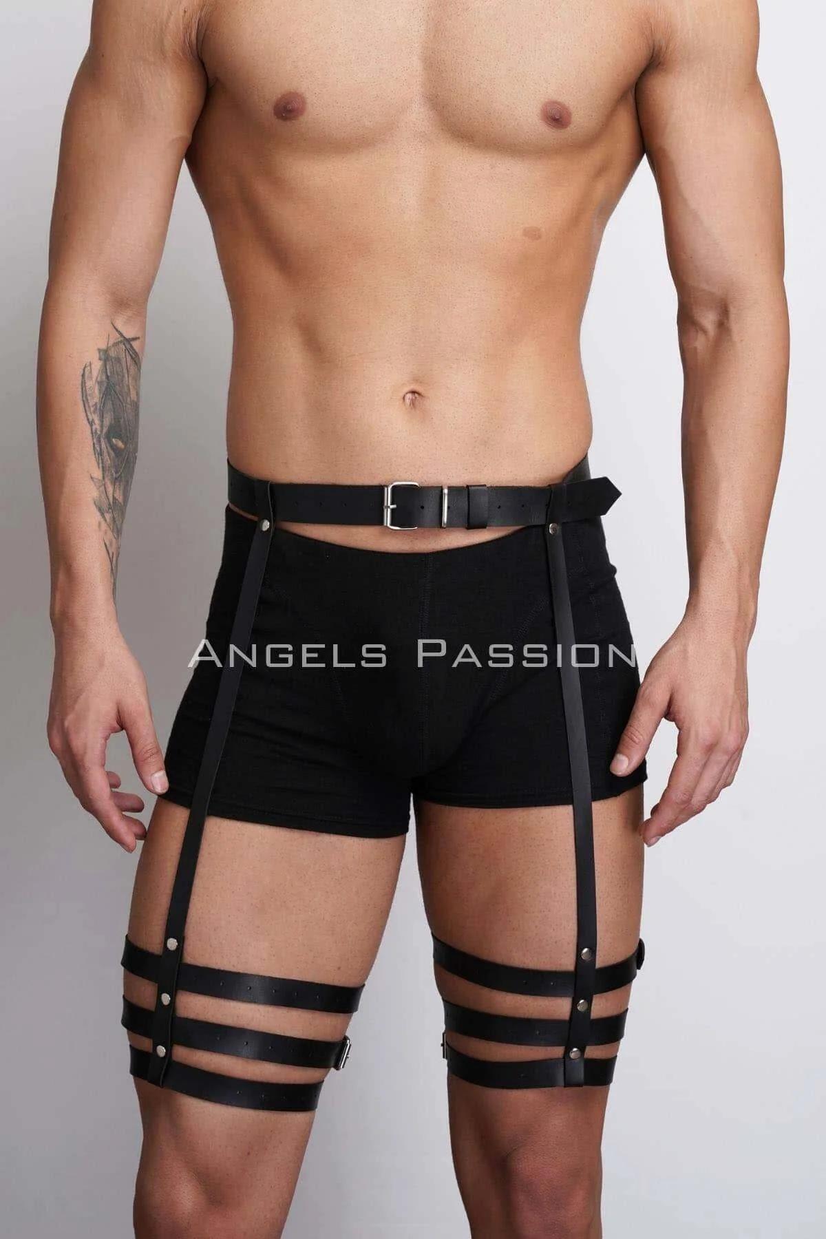 Adjustable Leg Harness with Triple Strap Detail