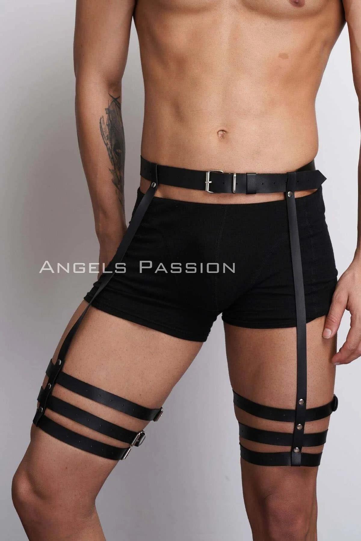 Adjustable Leg Harness with Triple Strap Detail
