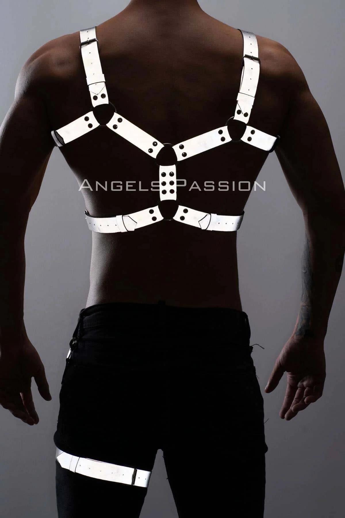 Reflective Chest & Leg Harness Set