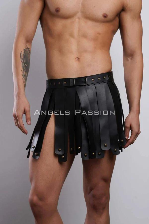 Adjustable Faux Leather Gladiator Kilt Harness