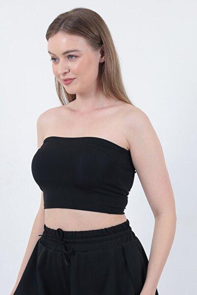 Seamless Cropped Tube Top Black and White Duo Pack