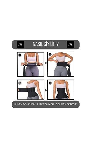 WAYS Ünisex Bel Inceltici Sıkılaştırıcı Bele Dolamalı Kum Saati Görüntüsü Veren Sarma Bel Bandajı Korse