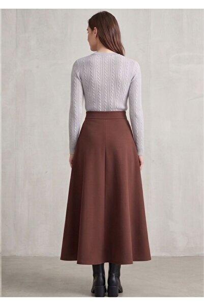 Dove Grey Braided Cable Knit Sweater with Long Sleeves