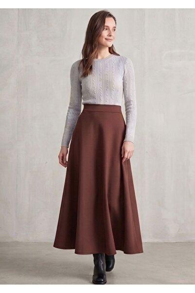 Dove Grey Braided Cable Knit Sweater with Long Sleeves