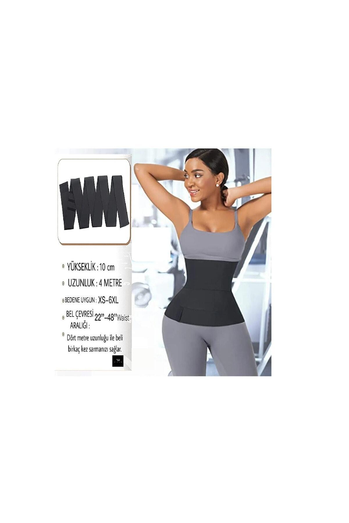 Unisex Black Waist Trainer Shaping Wrap Band Corset