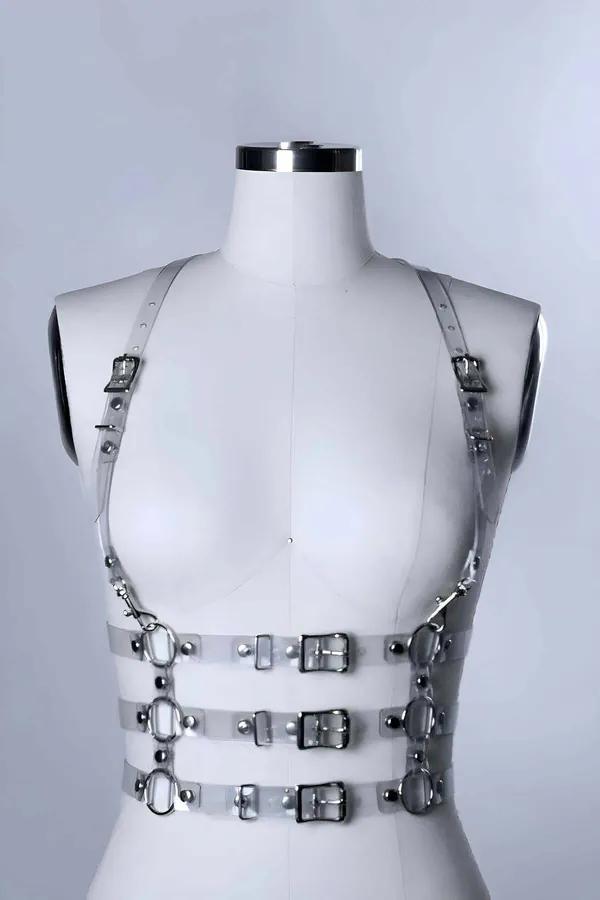 Transparent Body Harness with O-Ring Details