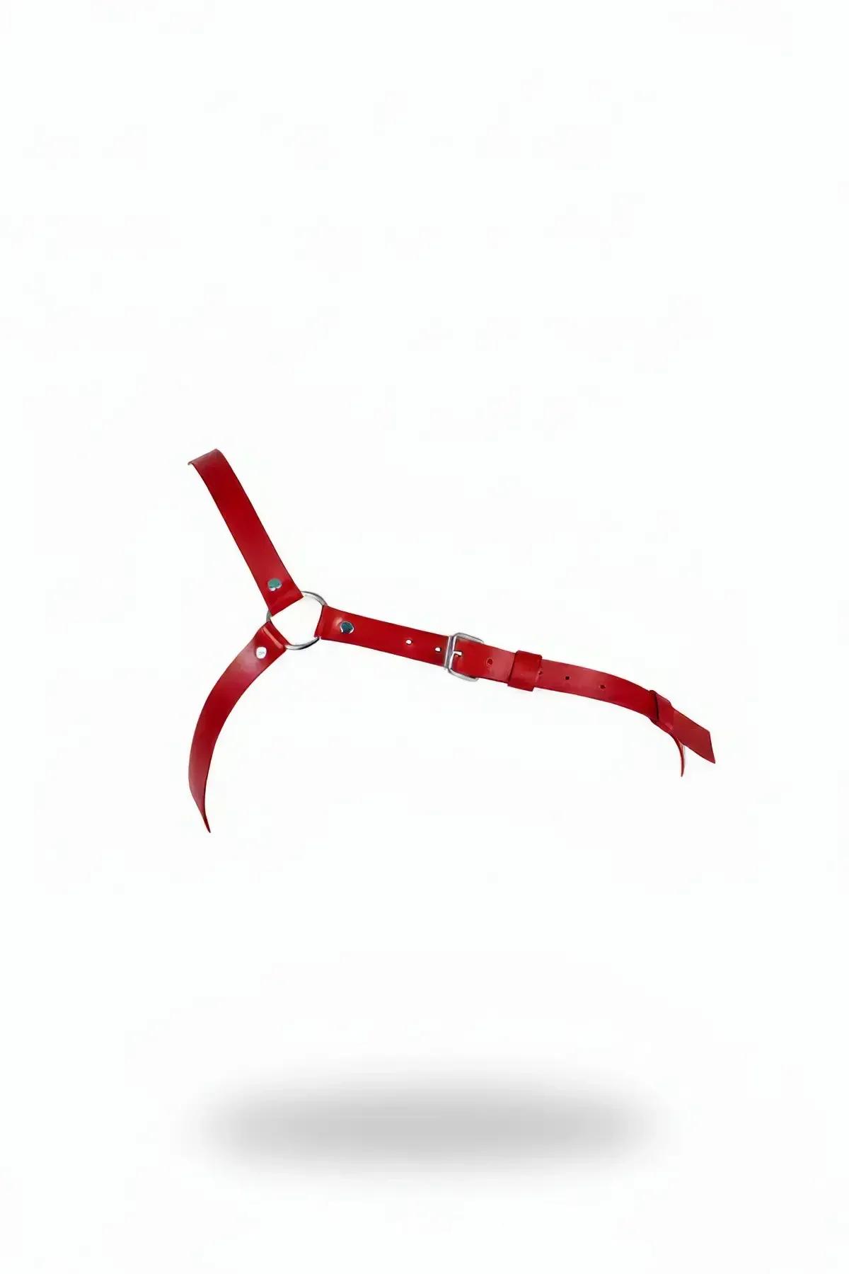 Adjustable Asymmetric O-Ring Faux Leather Body Harness
