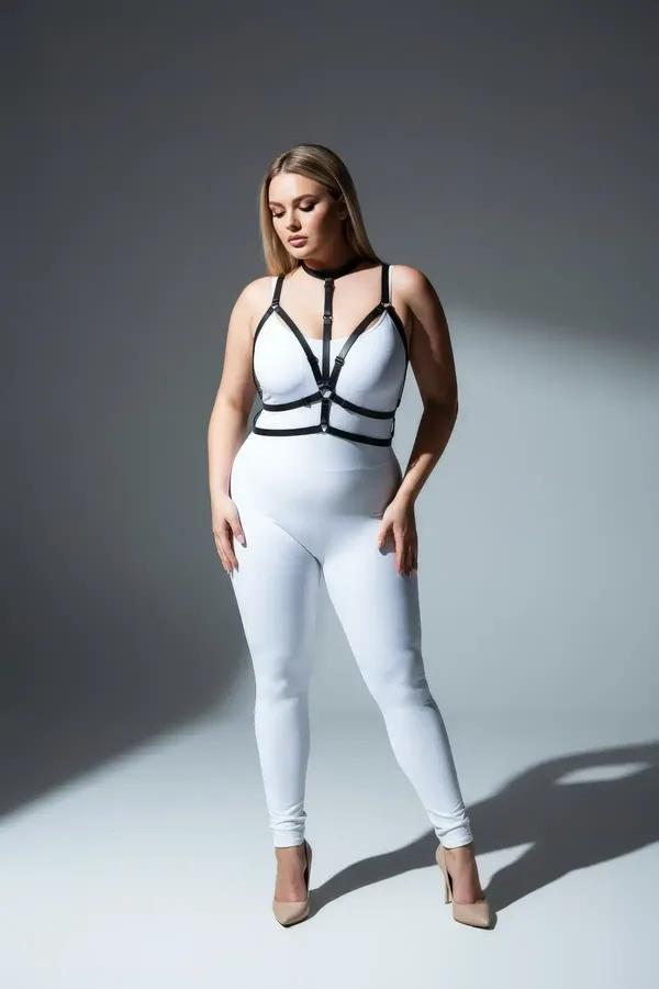 Strappy Body Harness with O-Ring Detail