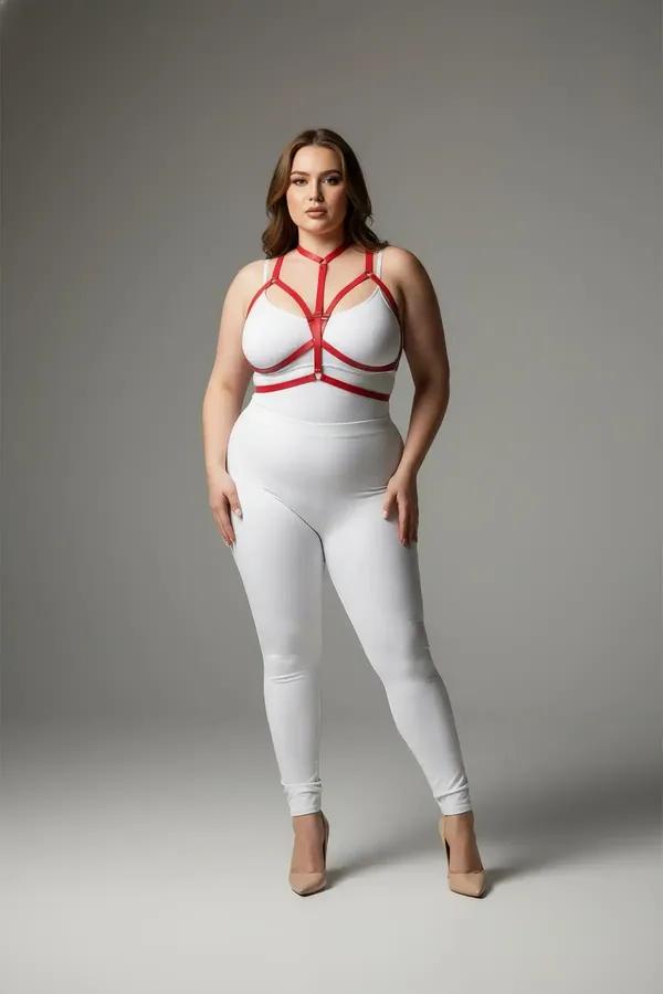 Strappy Body Harness with Adjustable O-Ring