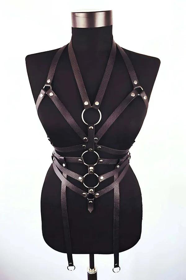 Multi-Strap Body Harness with O-Ring Accents