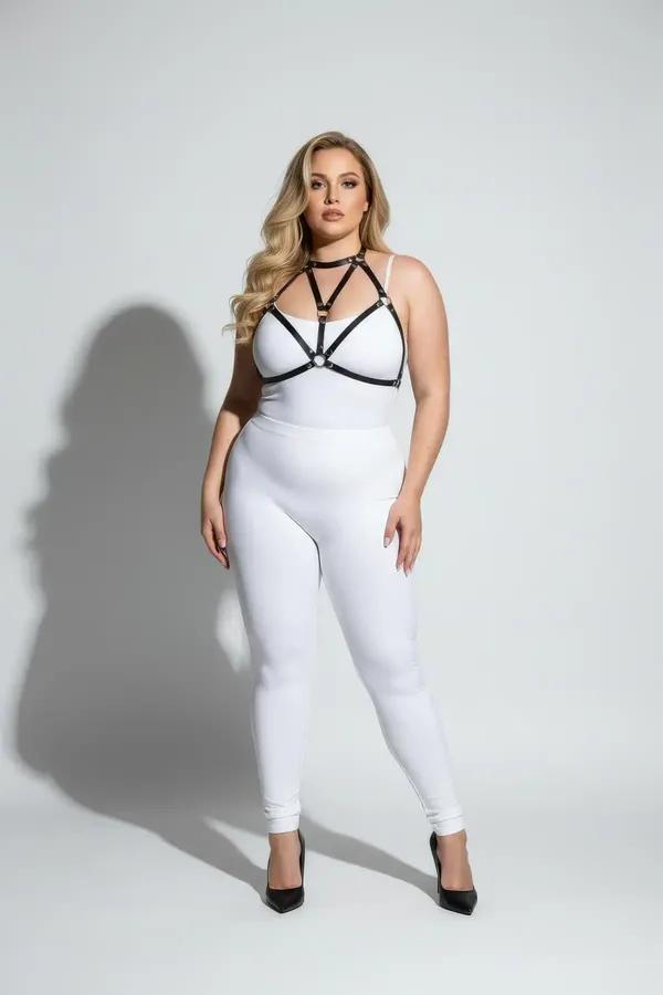 Strappy Body Harness with O-Ring Detail