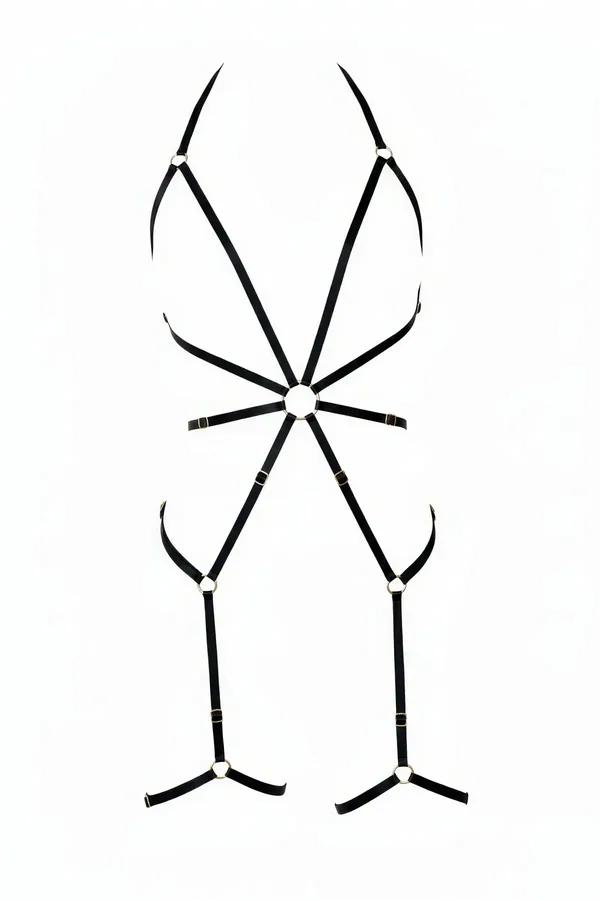 Adjustable Full Body Harness with Metal Rings