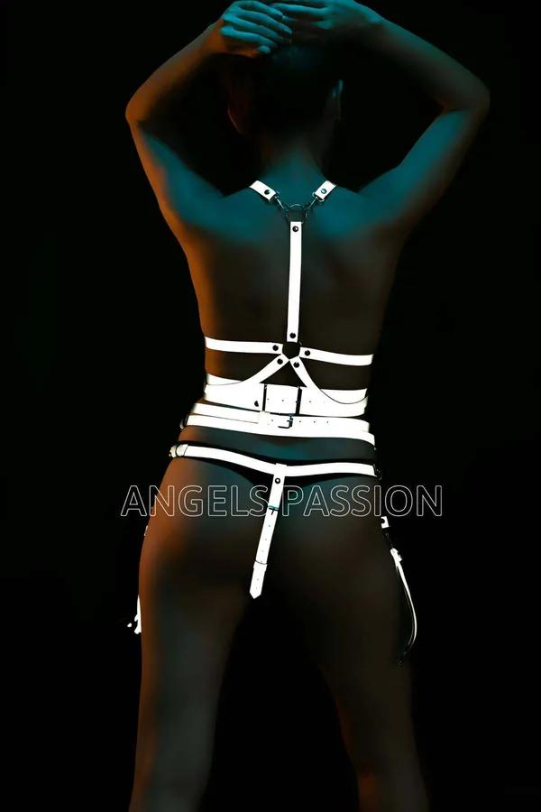 Reflective Body Harness with Tassel Garters