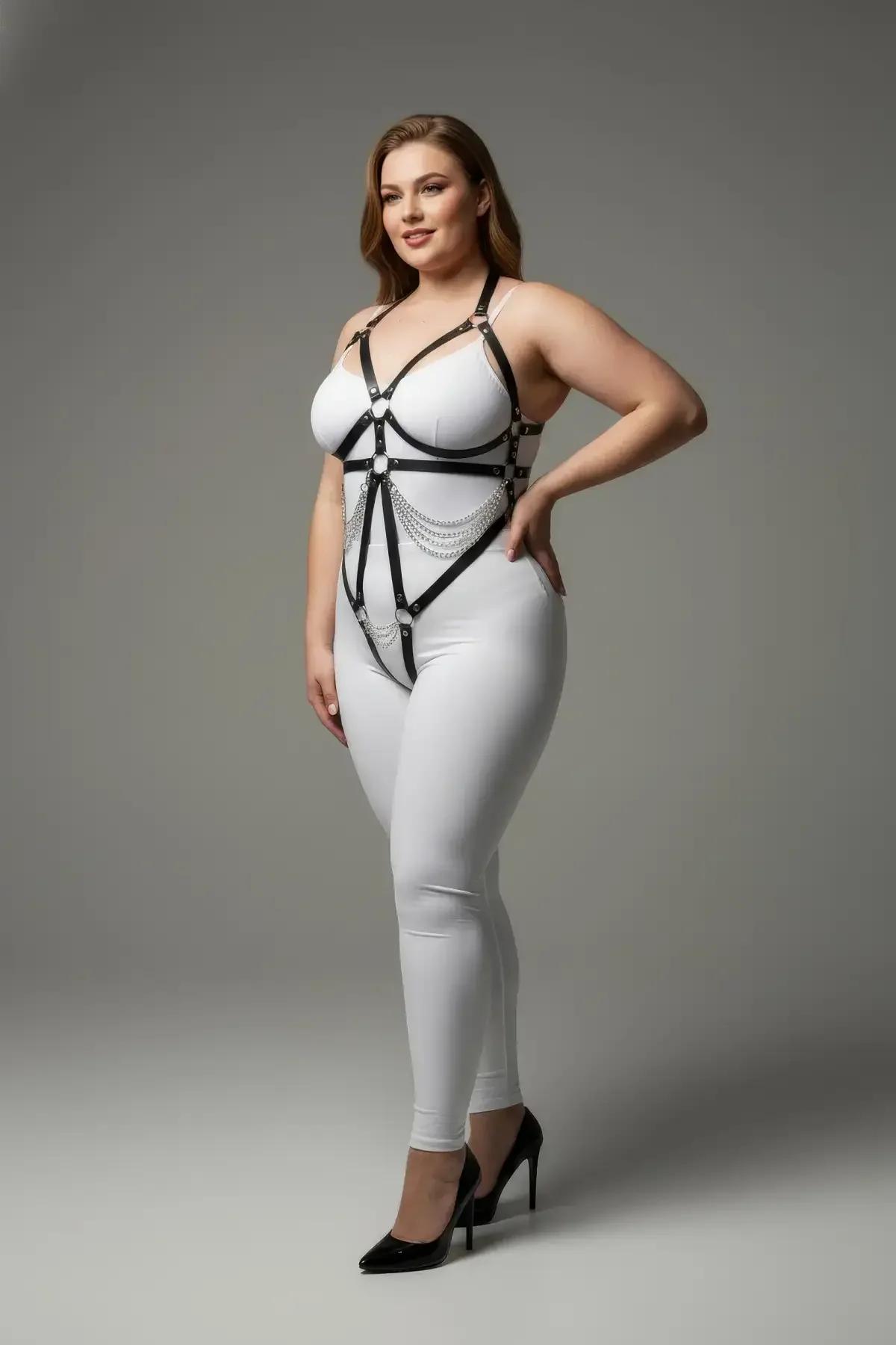 Strappy Underbust Harness with Adjustable O-Ring Closure