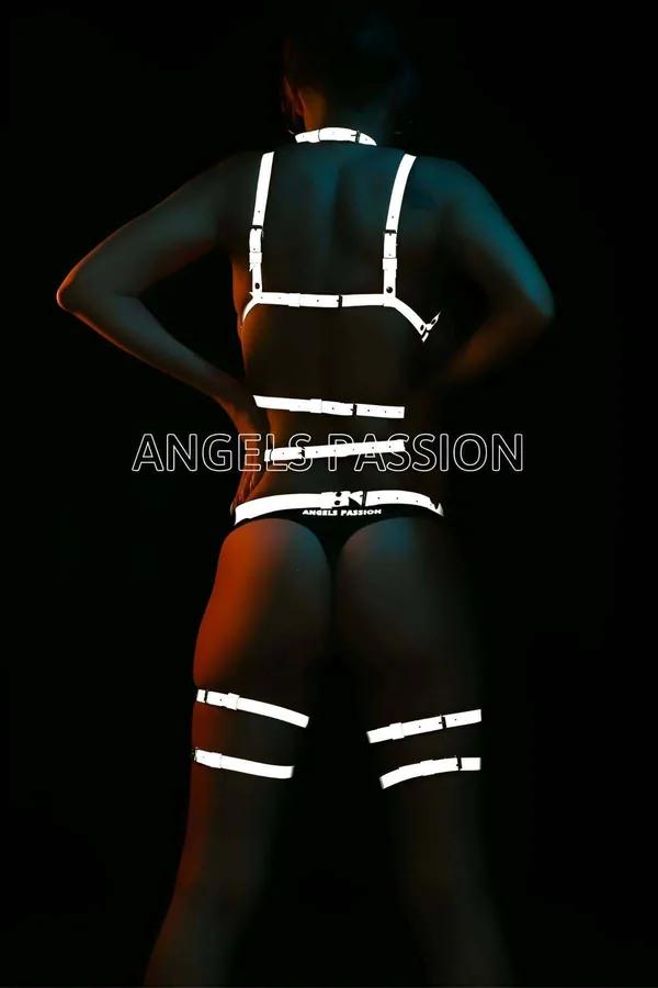 Reflective Full Body Harness with Leg Straps