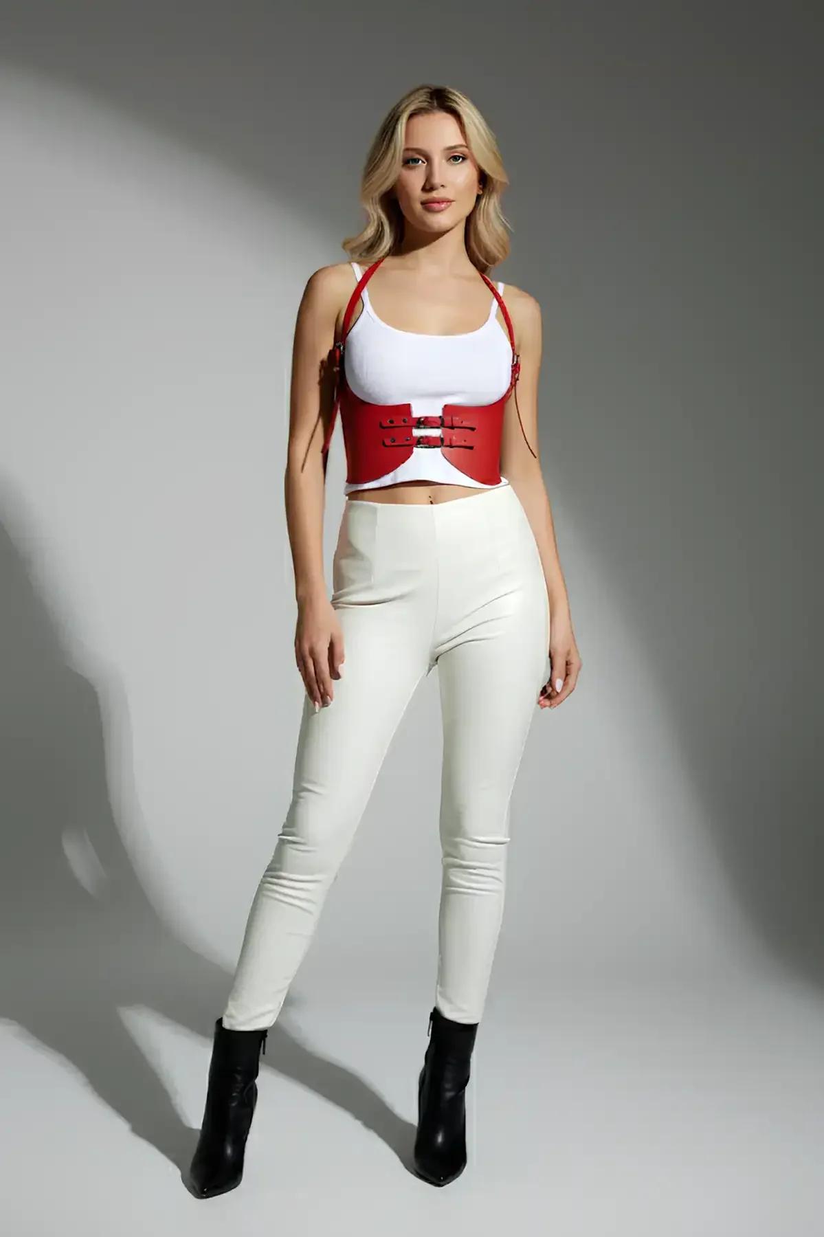Underbust Cinch Harness with Double Buckle Detail