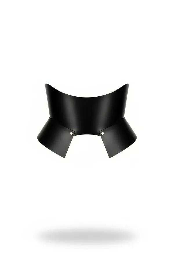 Sculpted Faux Leather Underbust Waspie Corset