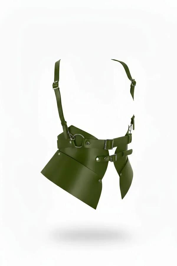 Structured Underbust Harness with Wide Waist Panels