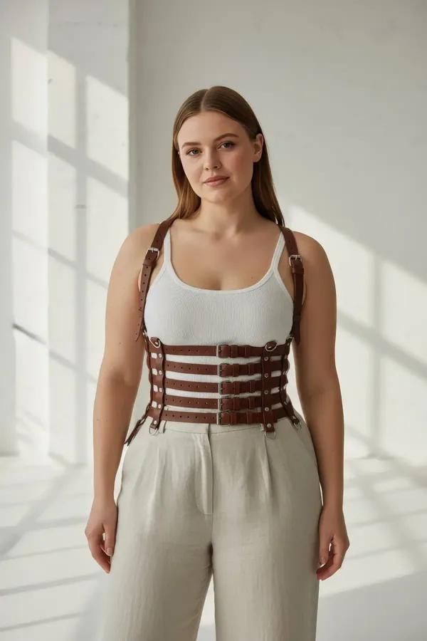 Multi-Strap Underbust Harness Corset Top