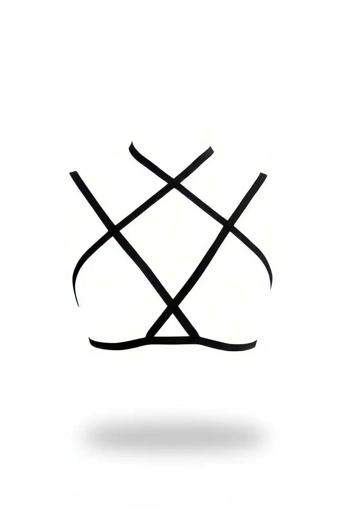 Geometric Strappy Chest Harness with Criss-Cross Design