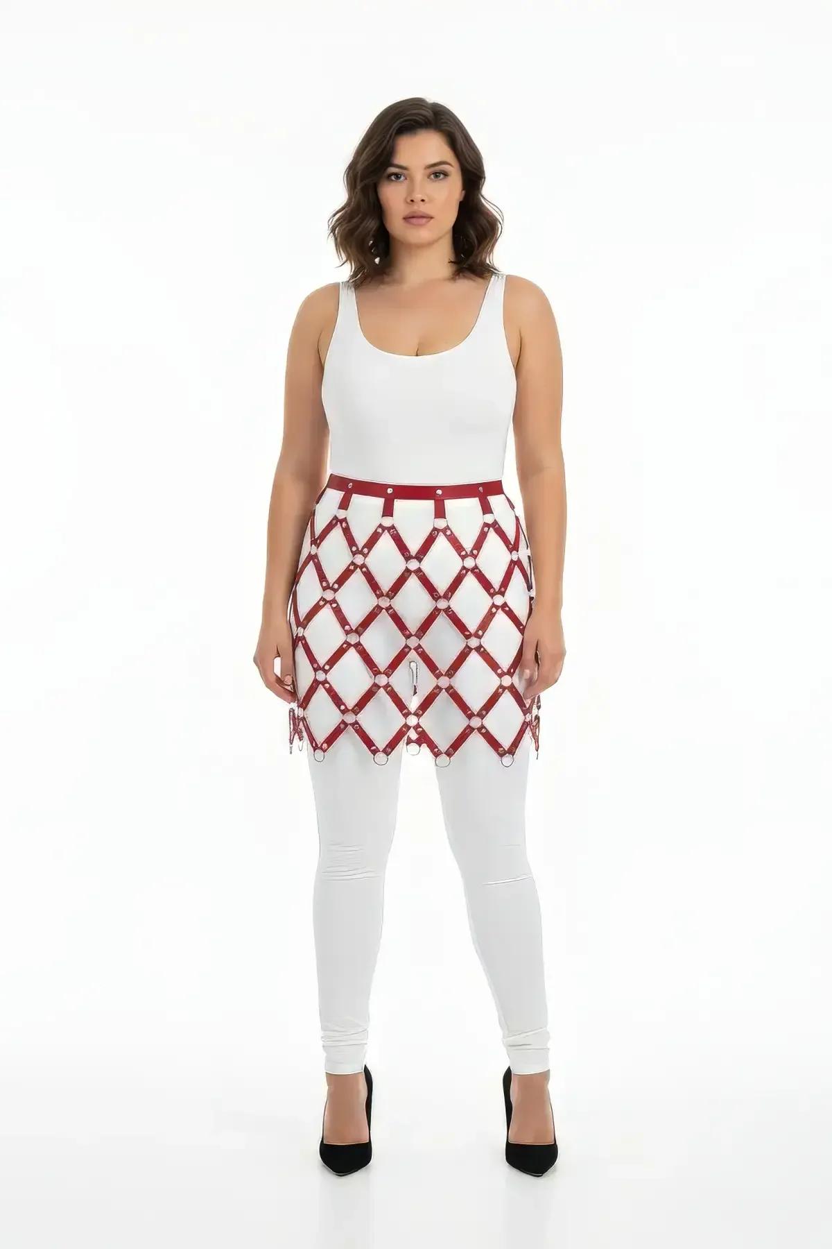 Geometric Harness Skirt with O-Ring Detail