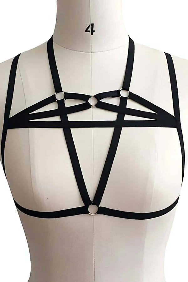 Strappy Starburst Body Harness with O-Rings