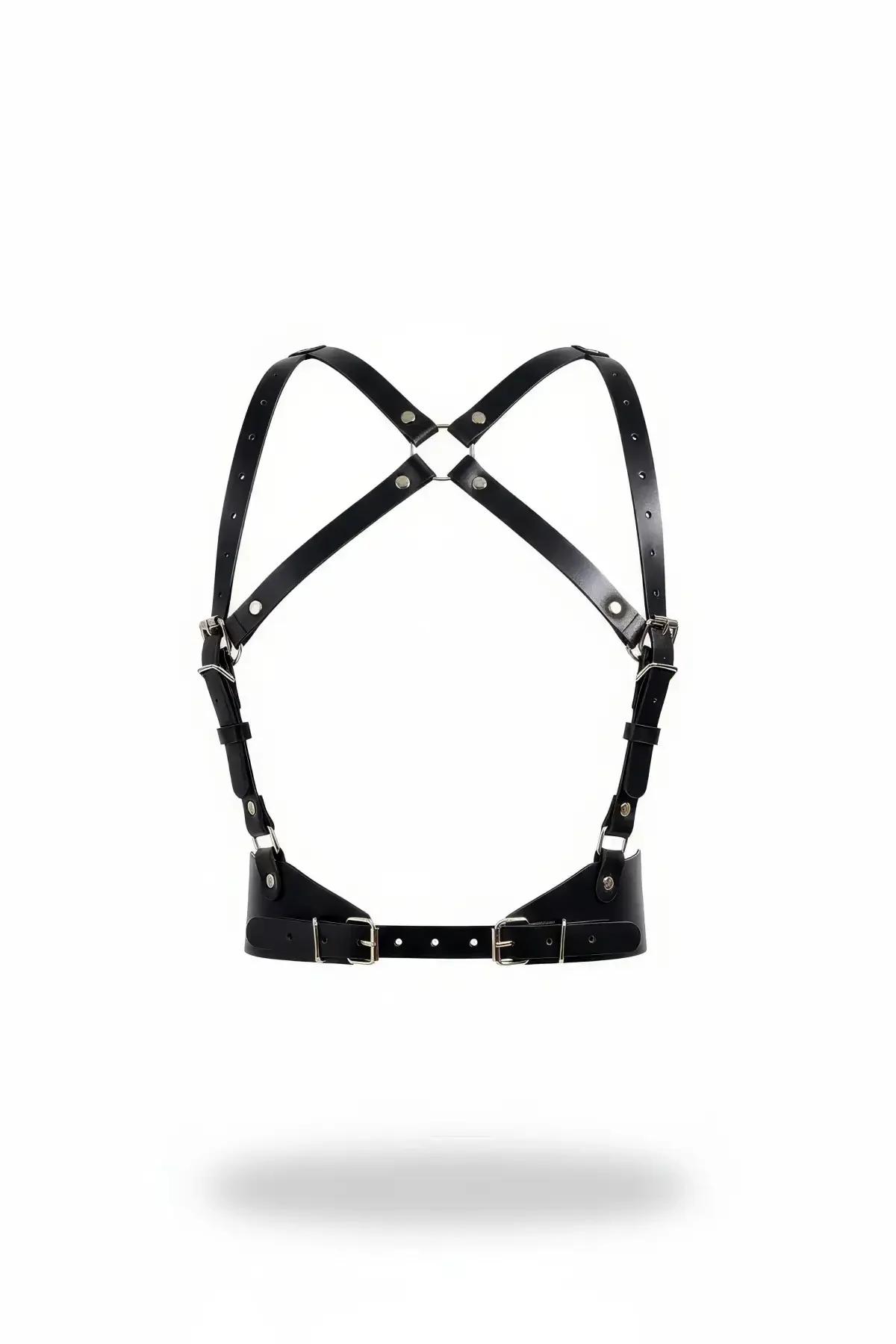Cross-Back Chest Harness with Adjustable Underbust Band