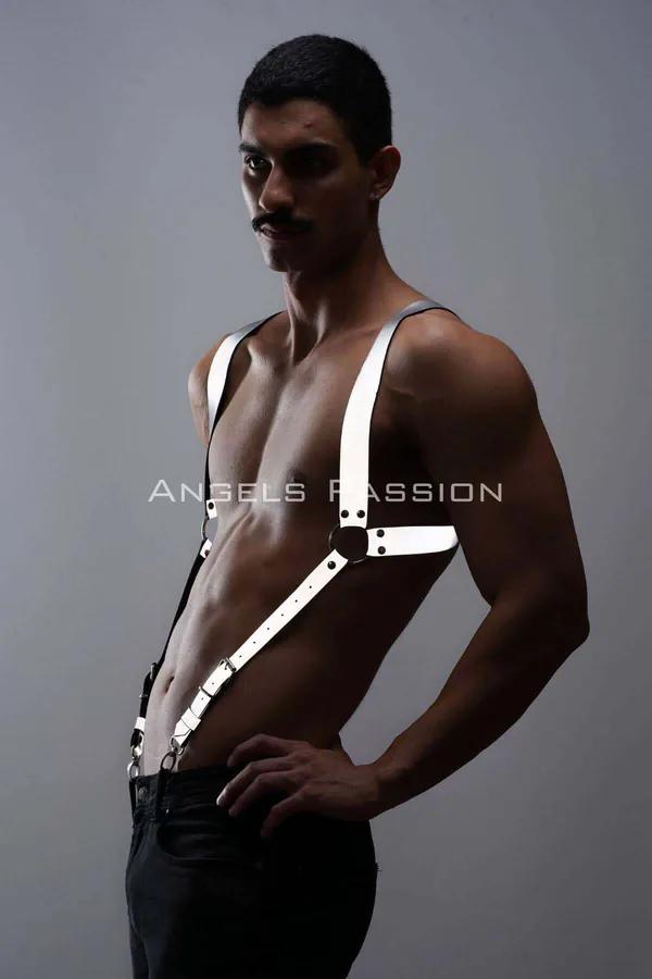 Reflective Suspenders with Silver Clips