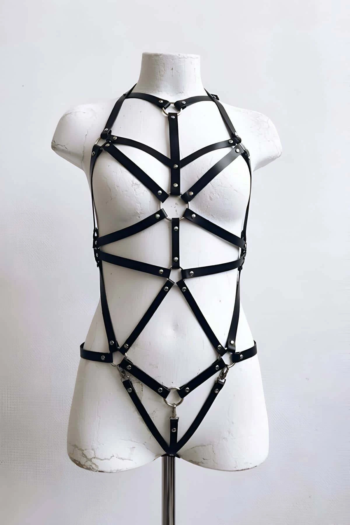 Seksi Deri Vücut Harness - APFT316