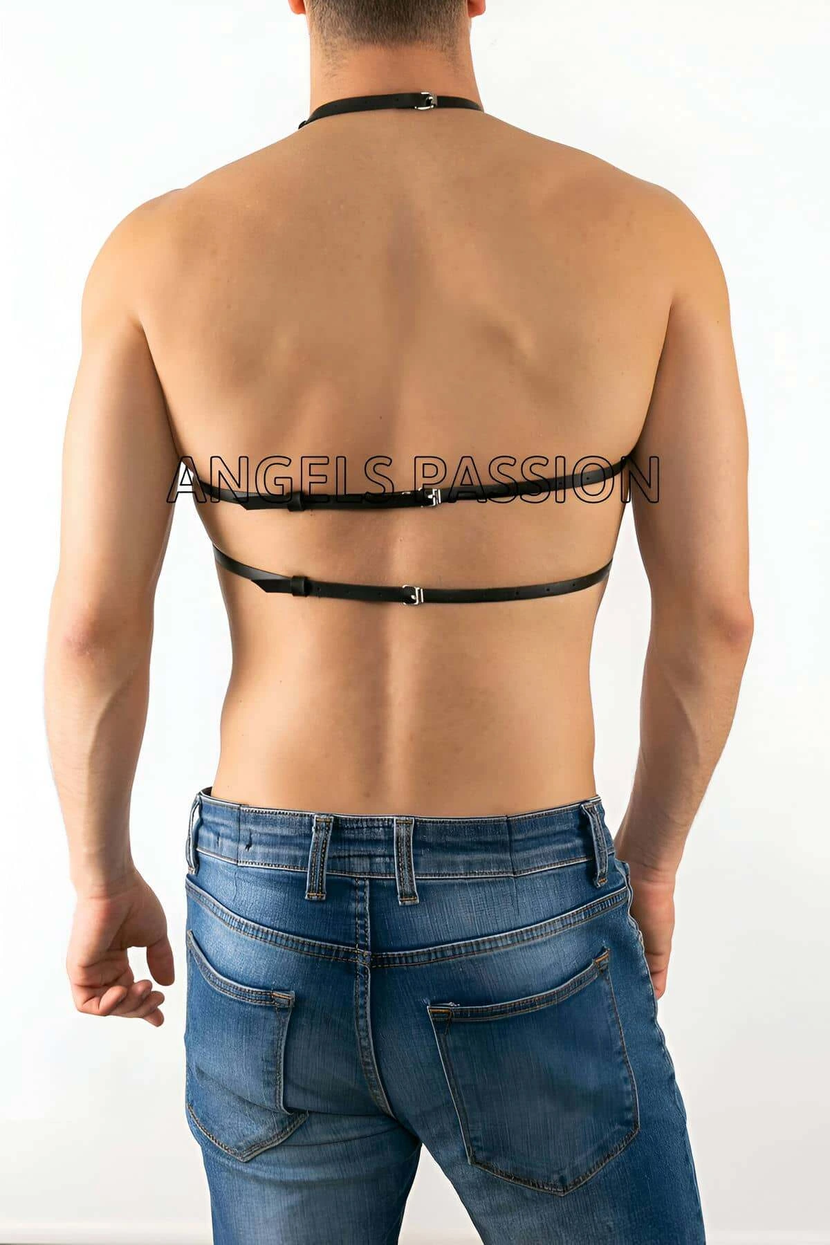 Erkek Fantazi Giyim Şık Deri Harness - APFTM1