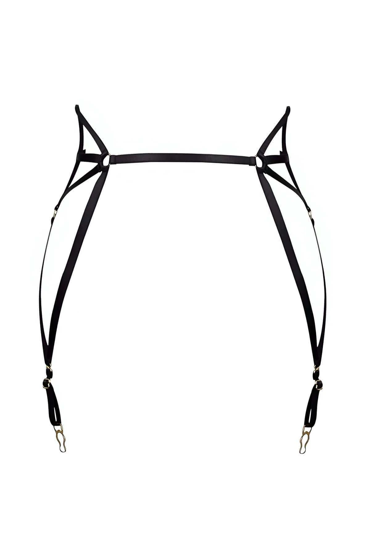 Very Sexy Rubber Garter Harness - APFT153
