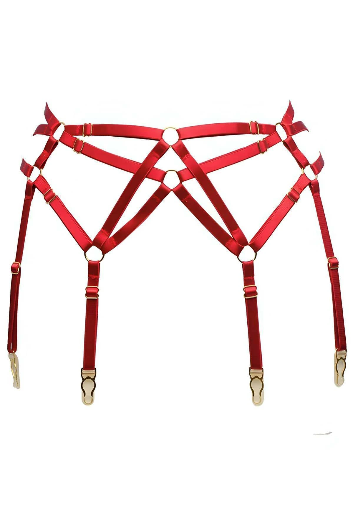 Sexy Rubber Harness Garter - APFT146
