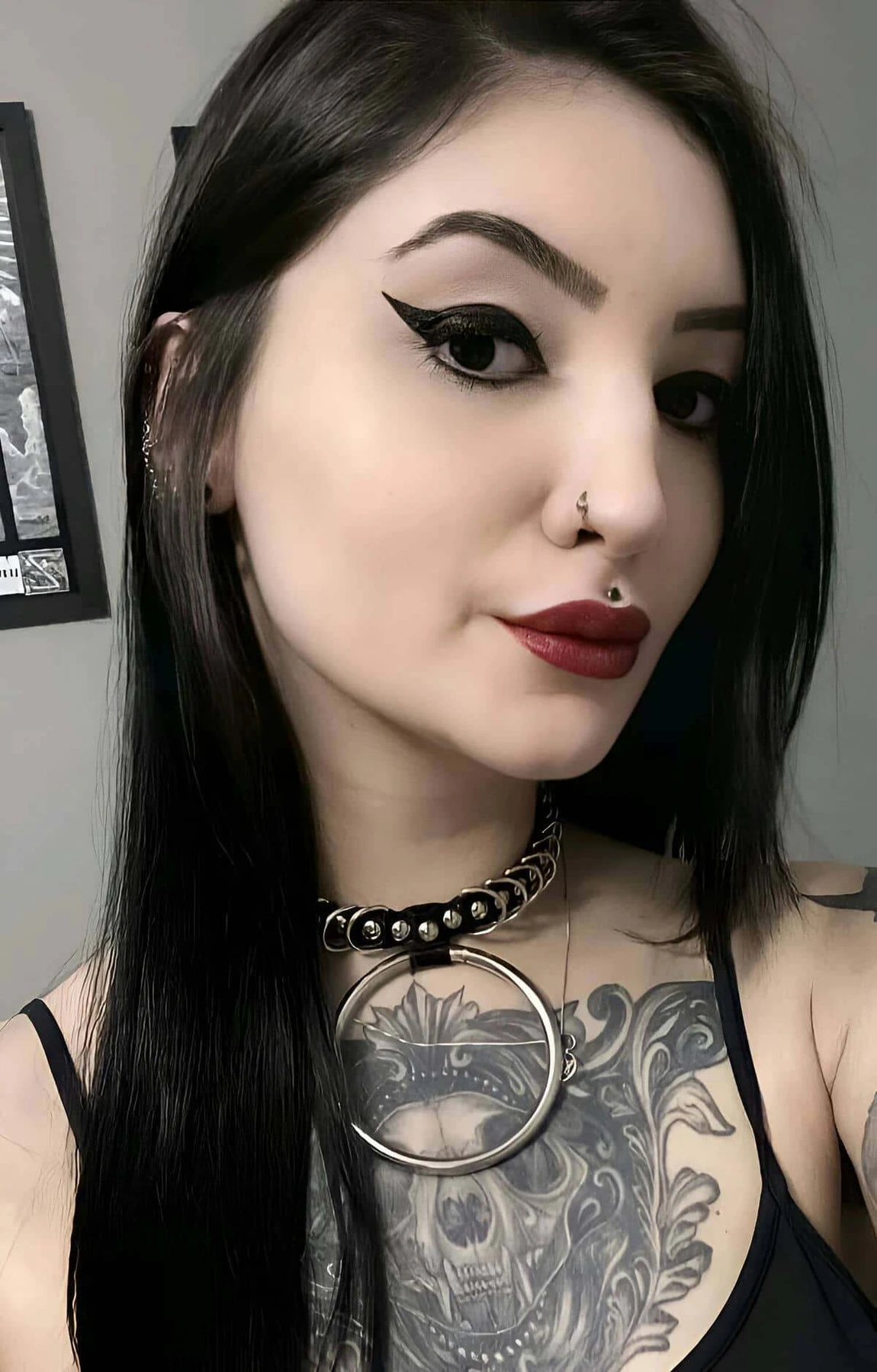 Rubber Choker - Rubber Collar - Rubber Necklace Harness - APFT566