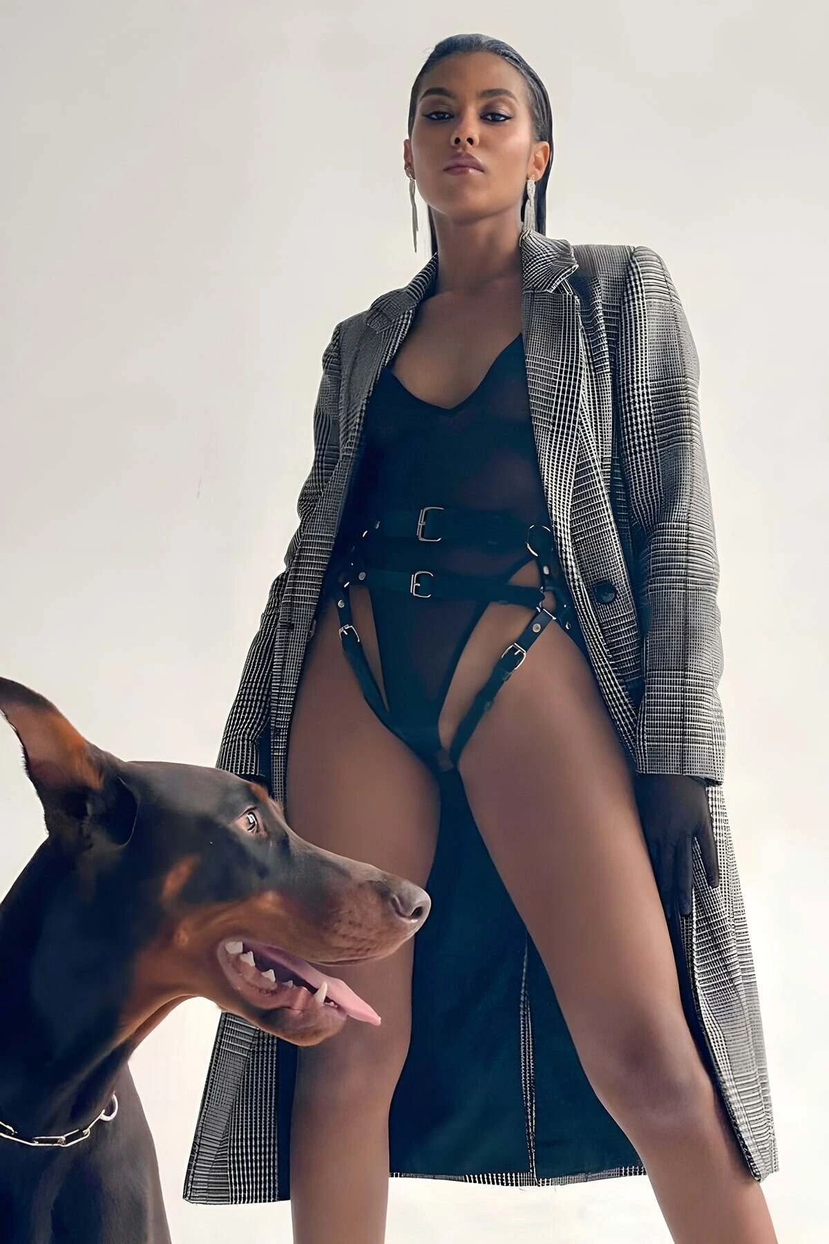 Sexy Leather Fantasy Panties - APFT732